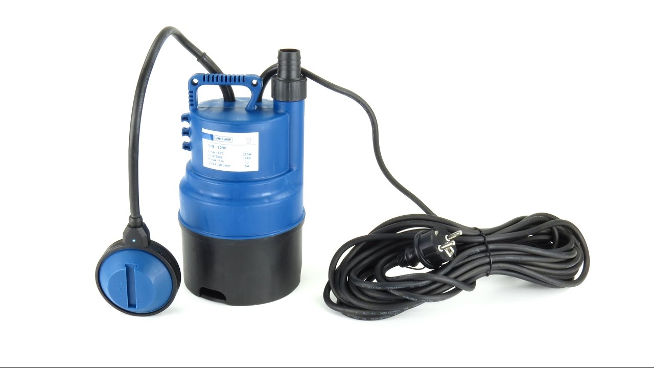 Дренажный насос UNIPUMP SUB-209 P - YouTube