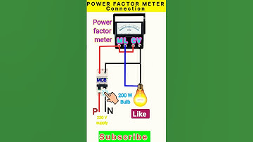 how to power factor meter connection | single phase power factor meter #shorts #shortsvideo #viral
