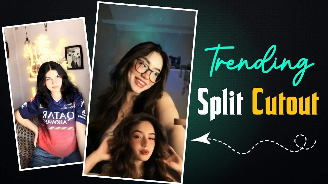 CAPCUT Reel Editing MADE EASY with Trending Split Cutout! | Split ...