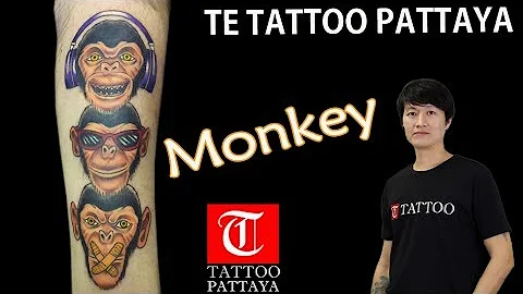 TATTOO PATTAYA monkey by Te Tattoo Pattaya ,2nd.Road Soi PATTAYA 11
