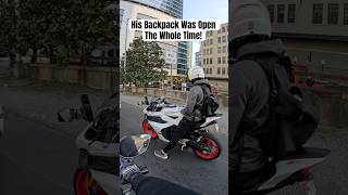 His Backpack Was Open The Whole Time!