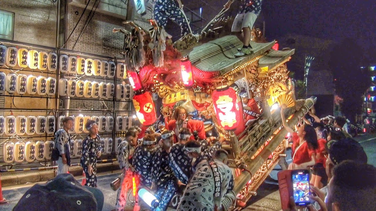 2024.7.20 鶴見区 今津 だんじり 遊び 比枝神社 夏祭り 宵宮