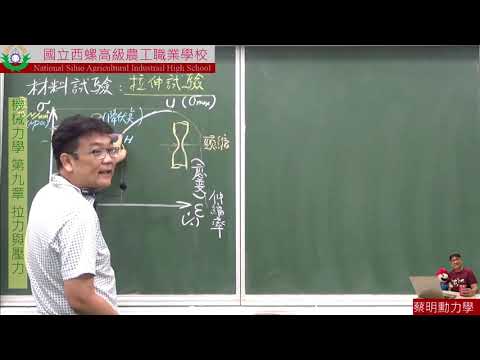 機械力學 第九章 拉力與壓力 拉伸試驗介紹 6