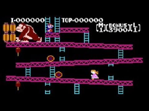 Donkey Kong Pauline Edition Rev. 5 (Arcade) First Loop Playthrough