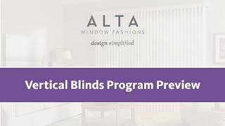 Vertical Blinds Program