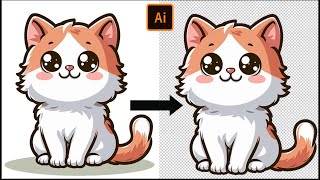 How to Remove Background in Illustrator | with One Click | Adobe Illustrator