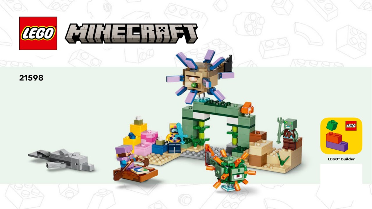 Minecraft - Underwater Adventure - Minifig-scale LEGO instructions