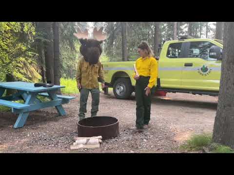 Examples of campfire rings with Alaska Division of Forestry & Fire Protection