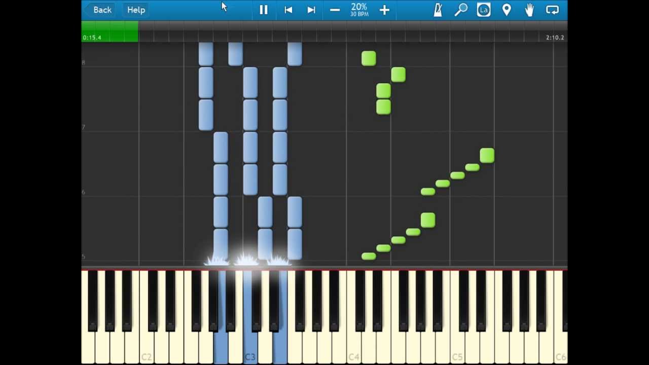 Arabesque Piano Tutorial at 20% speed [HD] - YouTube