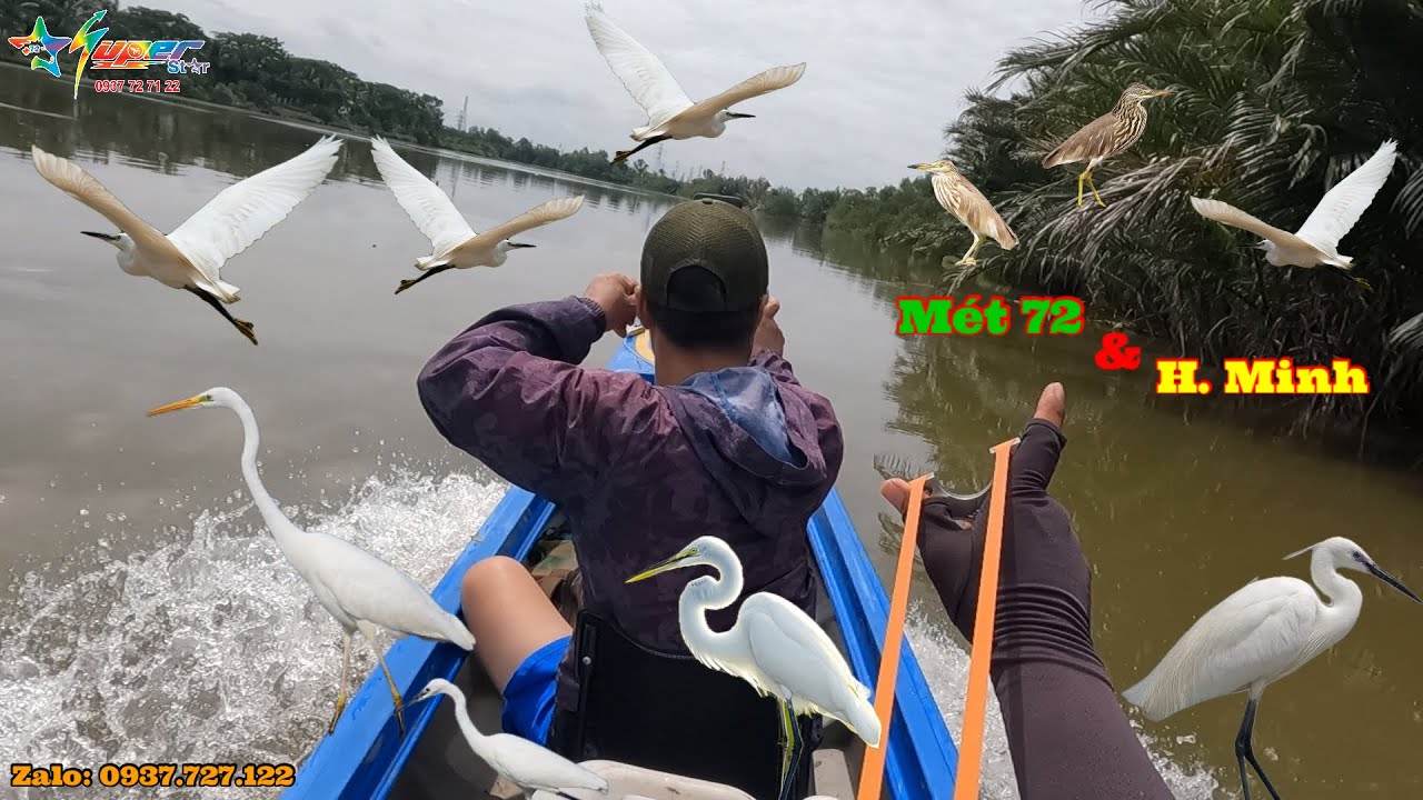 Slingshot M72 - Cùng H. Minh Đại Náo Săn Cò Bay Dưới Sông Thu Hơn 20 Chiến Lợi Phẩm