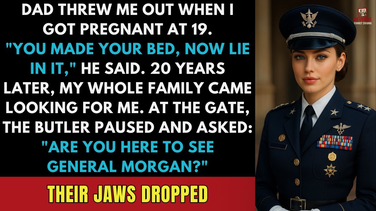 Мой отец выгнал меня, когда я забеременела в 19 лет. Двадцать лет спустя он столкнулся с генерало...