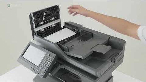 Lexmark XM1242 - Clearing Paper Jam in the automatic document feeder
