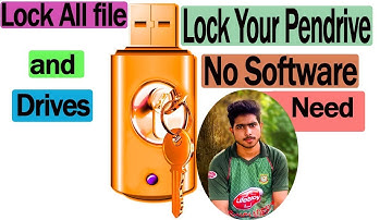 How to set password in pendrive without any software | bangla tech