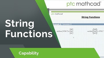 String Functions in Mathcad Prime