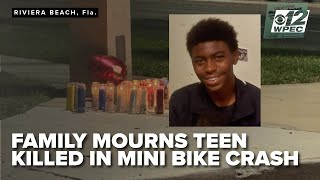 Family mourns teen killed in Riviera Beach mini bike crash, police urge safety