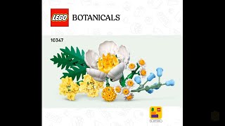 LEGO Botanical Collection 10347 – Complete Petite Sunny Bouquet Instructions! (Booklet 01 of 2 only) screenshot 4