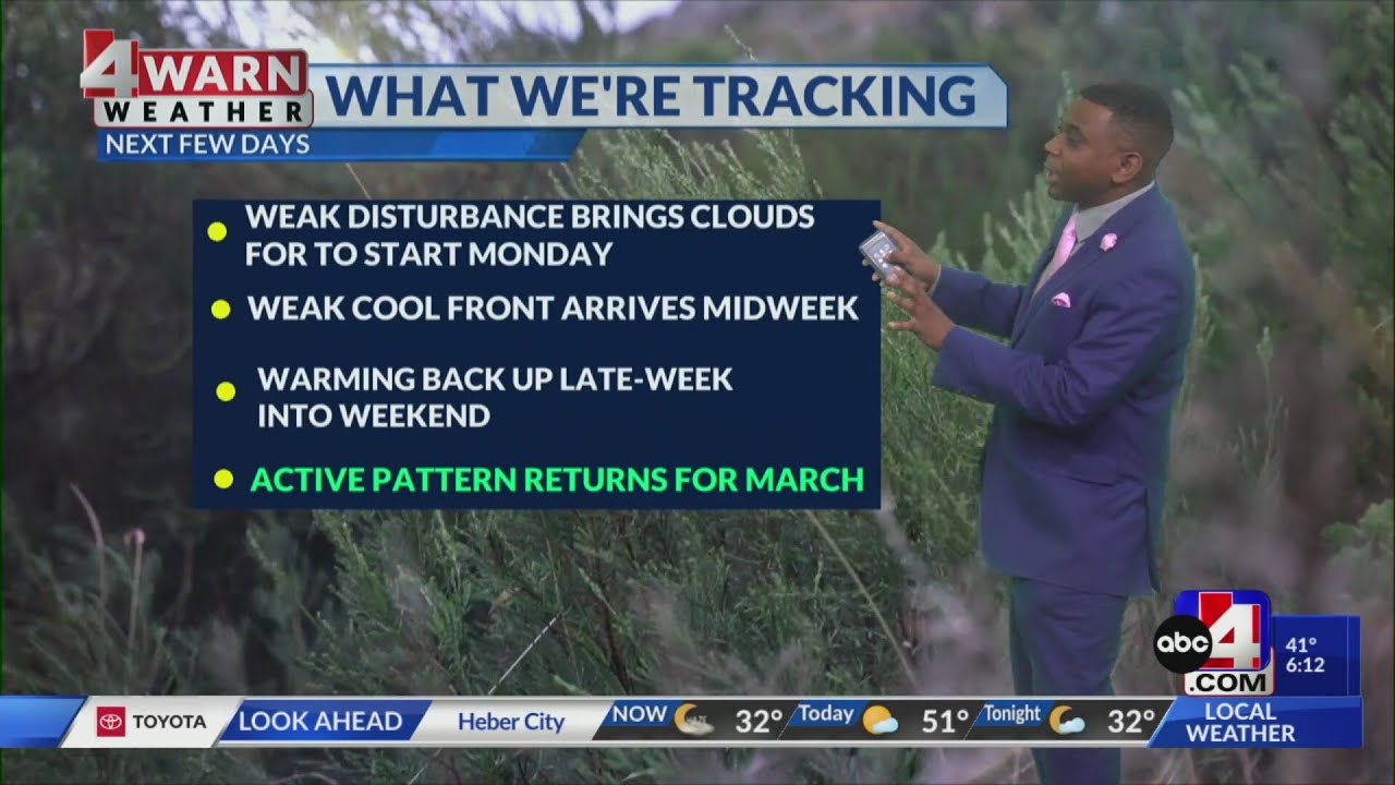 Warm and mild temperatures start Utah's work week - YouTube