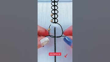 PULSEIRA MACRAMÊ - COMO FAZER PULSEIRA DE MACRAME PASSO A PASSO #shorts