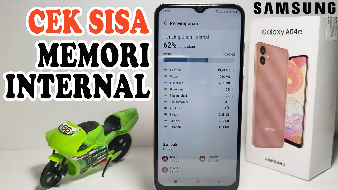Cara Melihat Sisa Memori Di Hp Samsung A04, A04e Dan A04s - YouTube