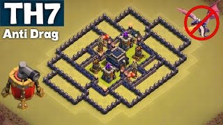 BEST UNDEFEATED Town Hall 7 (TH7) War Base | ANTI DRAG GUARANTEED | AIR SWEEPER | Clash of Clans