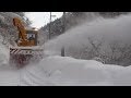 はたらくクルマ　ロータリ除雪車　広島県の豪雪地帯で・・・運転席映像あり