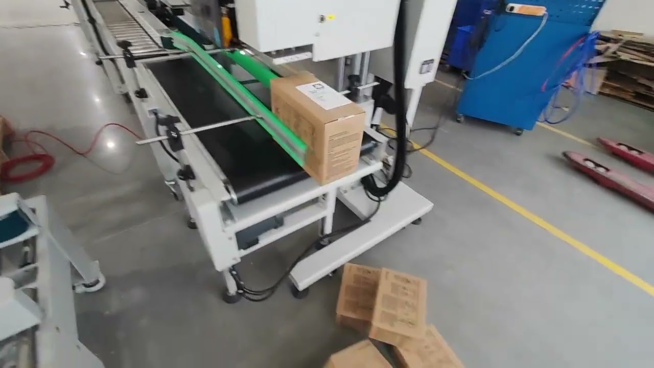 Carton Erector+Carton Sealer+labeling machine from China Gurki Company