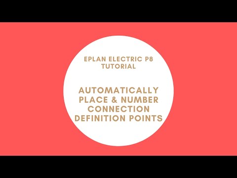 Automatically place & number connection definition points | EPLAN Electric P8