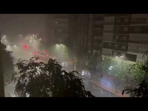 Lluvias, granizo e inundaciones en Murcia