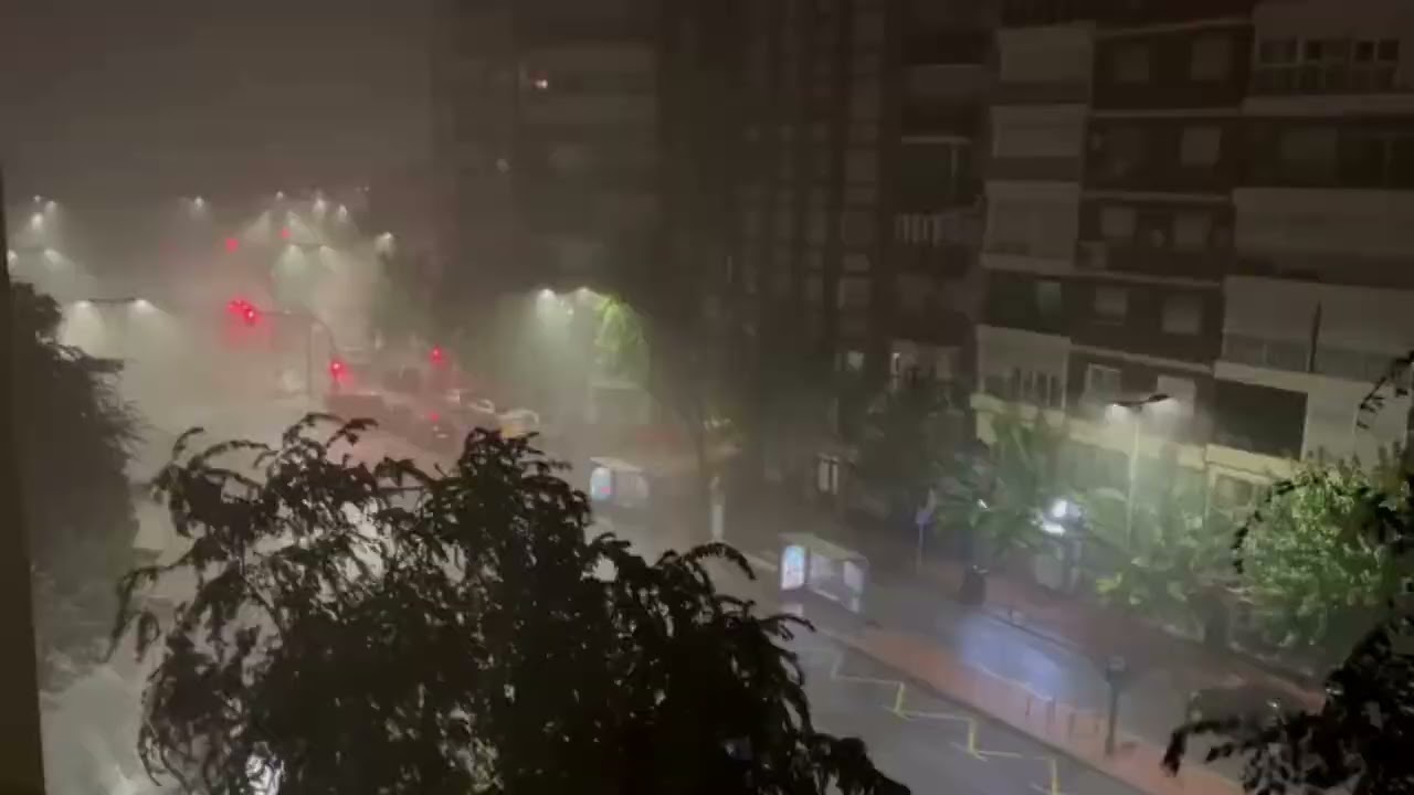 Lluvias, granizo e inundaciones en Murcia