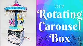 DIY Rotating Carousel Box Tutorial || Make a beautiful carousel from cardboard Profile