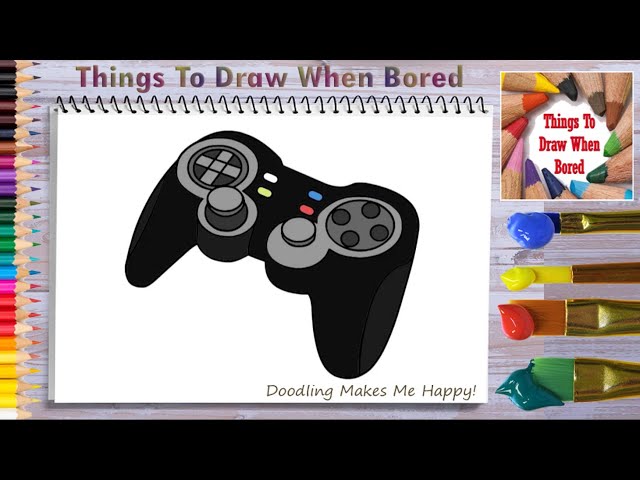 How To Draw A Joystick - Art For Kids Hub 