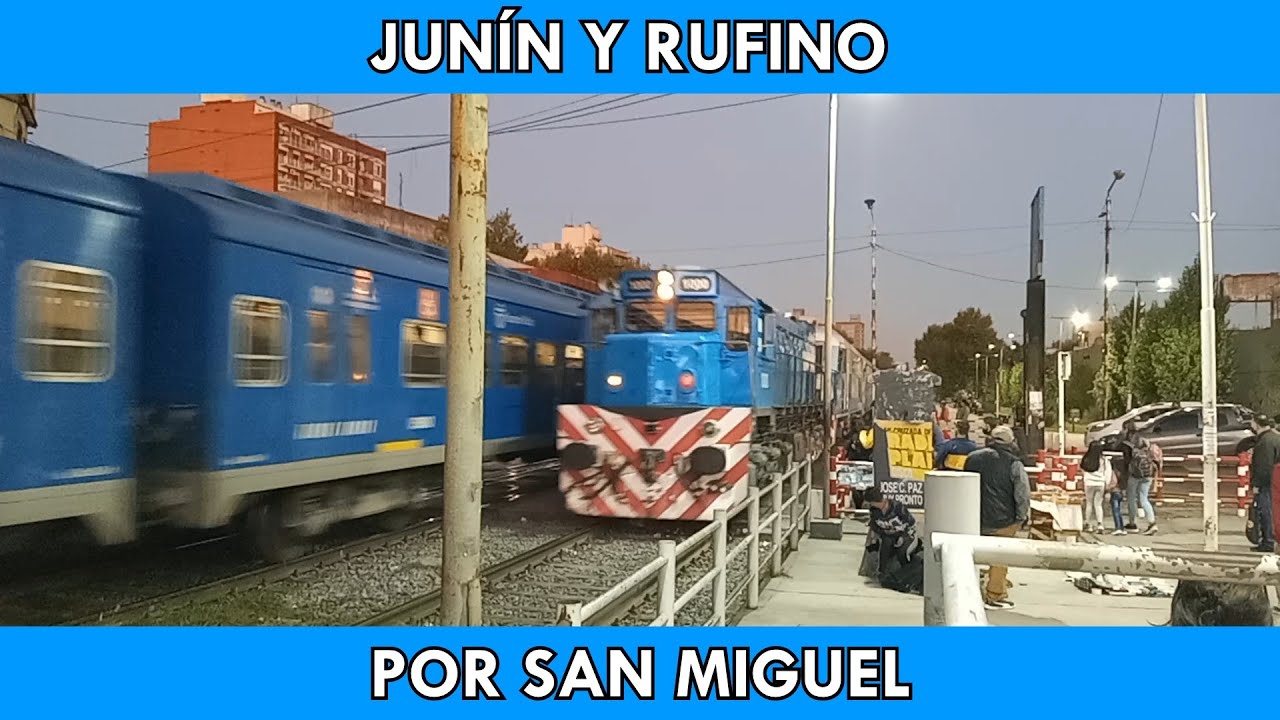🇦🇷Trenes Junín y Rufino por San Miguel recopilación