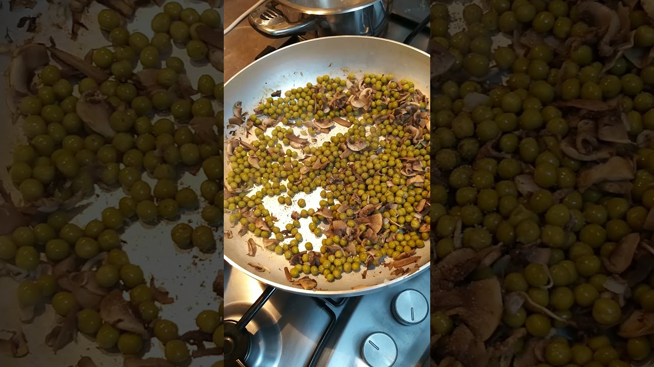 Fusilli with Mushrooms and Peas Light