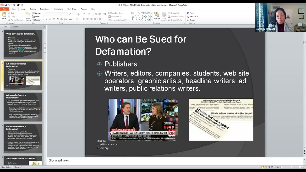 6 Defamation, Libel, & Slander