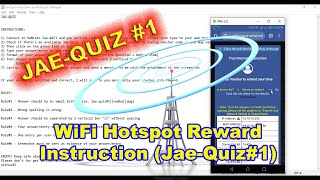 WiFi Hotspot Reward Instruction (Jae-Quiz#1) Reward||Promo||Free Internet screenshot 2