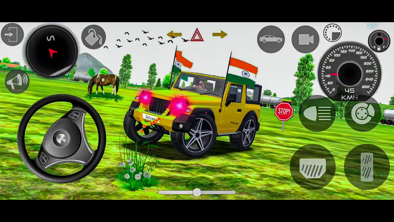 Dollar (Song) Modified Mahindra Black Thar👿 || Indian Cars Simulator 3D || Android Gameplay Part 03