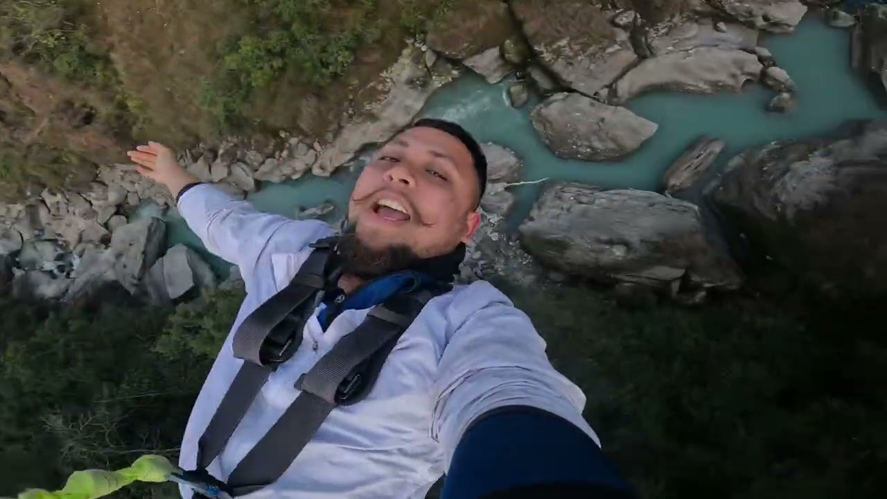 Bungee in  nepal . Joy zubeen da