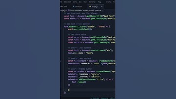 Create Todo List Application || HTML, CSS & JavaScript || #shorts #reels #viral #shortvideo #video