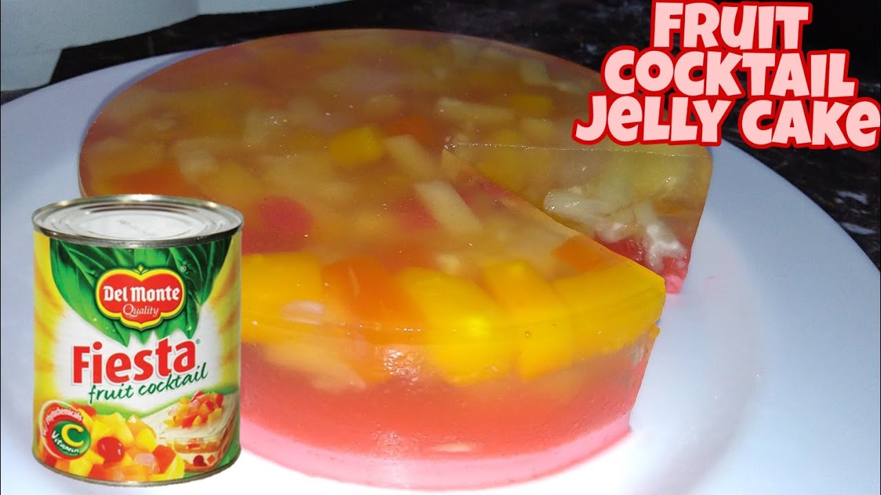 2 Layers Fruit Cocktail Jelly Cake Kusina ni Angel YouTube