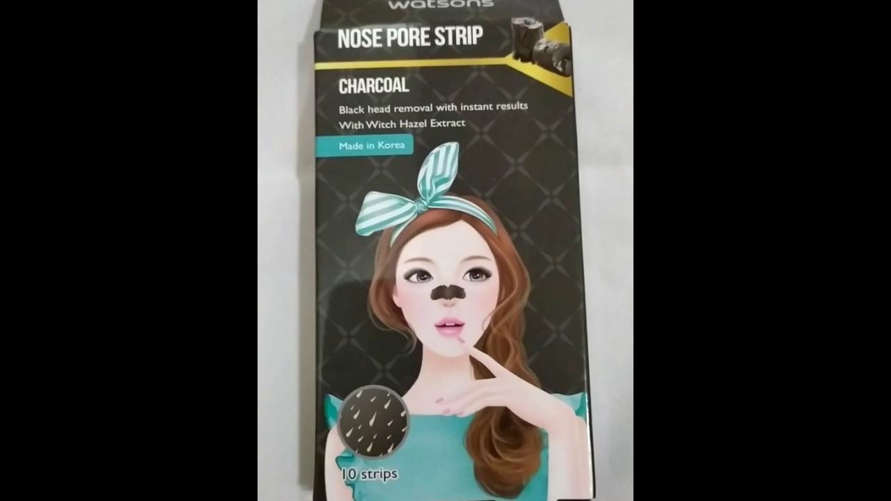 WATSONS Charcoal Nose Pore Strip 10s Original