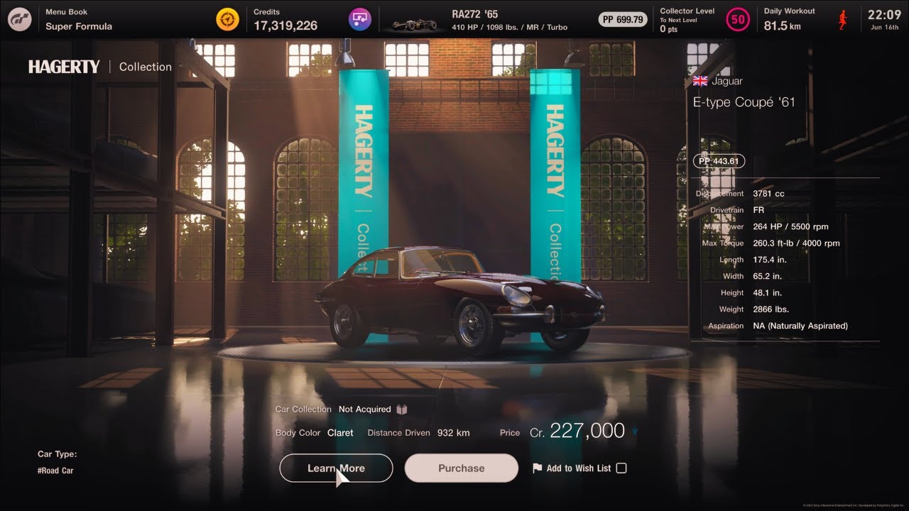 GT7 HAGERTY COLLECTION 1961 Jaguar Etype Coupe YouTube