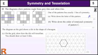 Symmetry and Tesselation GCSE Maths Foundation revision Exam paper practice & help Symmetry and Tesselation GCSE Maths Foundation revision Exam paper practice & help