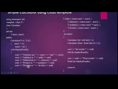 Templates in C++ | Object-Oriented Programming (OOP) | C++ Examples & Explanation