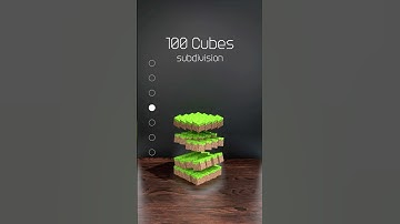 Mind-Blowing Minecraft Cube Break Simulation In Blender! #shorts #blender #satisfying #3danimation