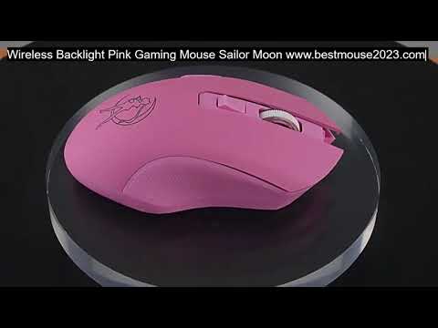 Best Budget Mouse  Wireless Backlight Pink Gaming Mouse Sailor Moon