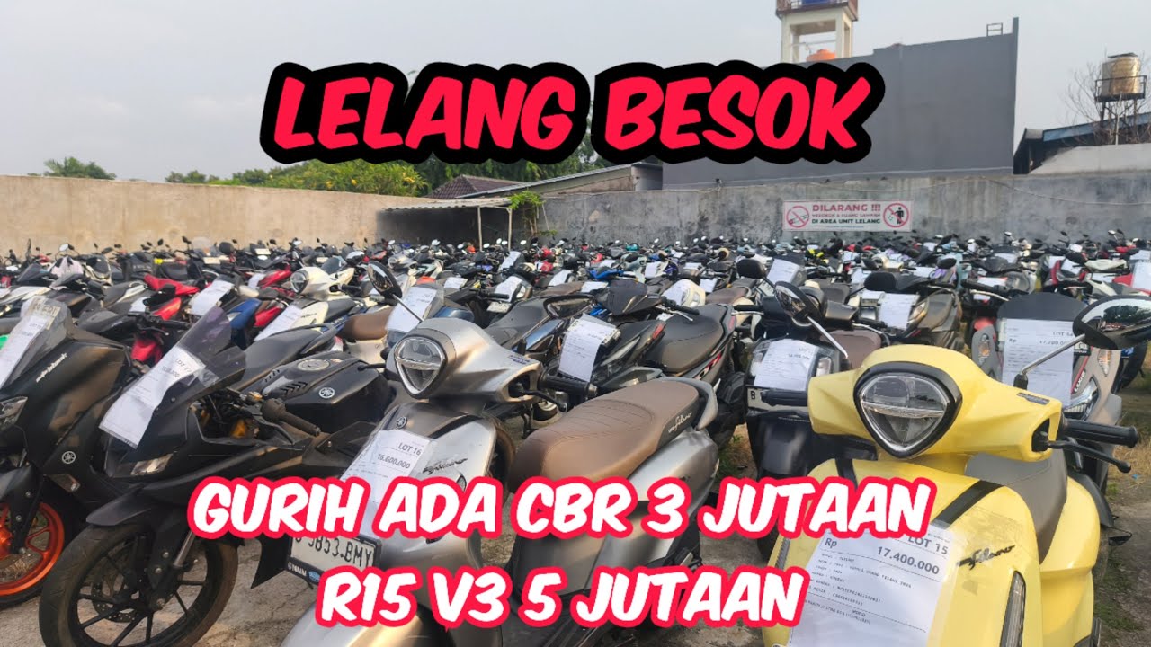 GASS BOLO LELANG BESOK ADA BEBERAPA MOTOR YANG BISA CUAN CUAN CUAN KALO DAPET DASAR
