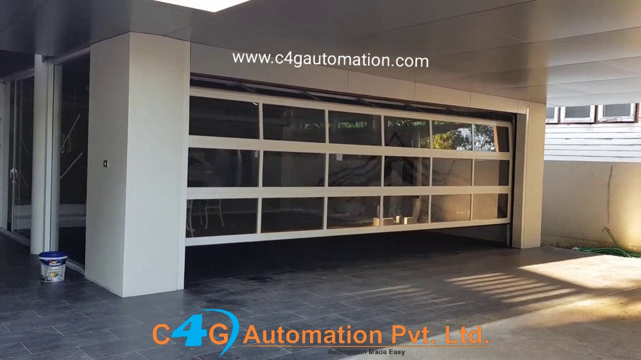 Automatic Glass Sectional Garage Door YouTube