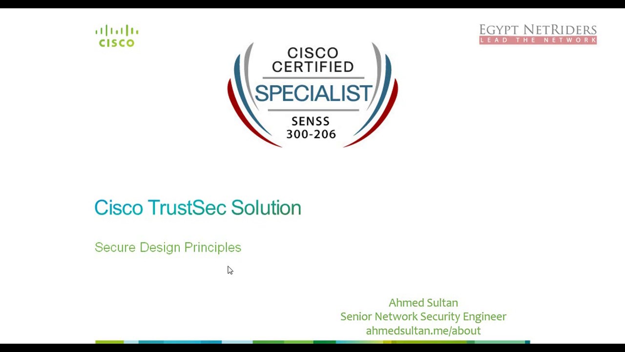 04  Cisco TrustSec Solution