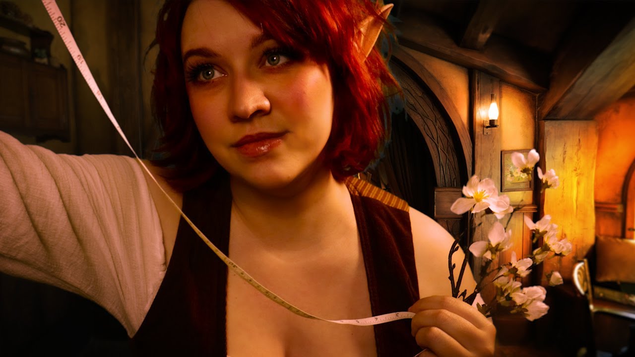 Gentle Hobbit measures you [ASMR] (scalp massage, measuring, personal attention, etc)