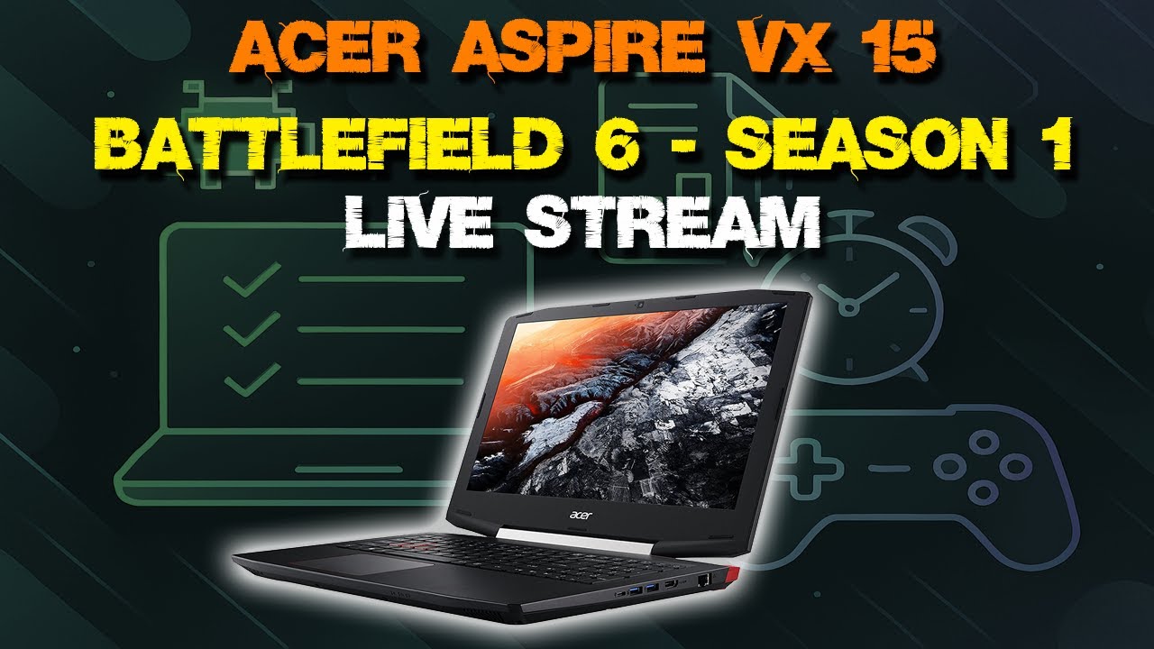 GTX 1050 4GB Laptop - Gaming Live Stream - BF 6